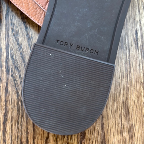 Tory Burch Brown Leather Sandals, Sz 9 - Picture 10 of 12